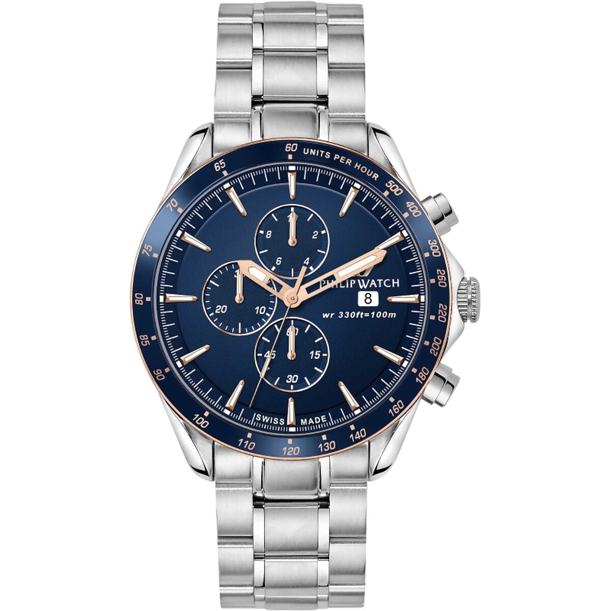 Unisex Watch Philip - Stříbrné